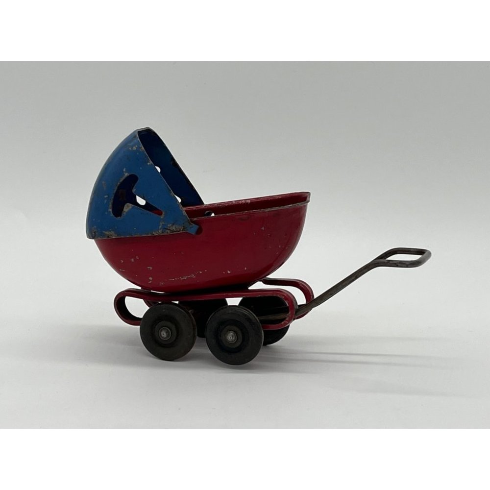 Vintage Wyandotte Tiny Toy Baby Stroller 1930's 6" Long - Picture 7 of 8